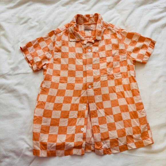 GAP Primary Cat & Jack Button Down Shirt Bundle Checkered Boys Size 8-9 - Picture 8 of 9